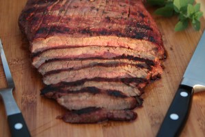 Grilled Flank Steak with Soy-Port Marinade | mjskitchen.com