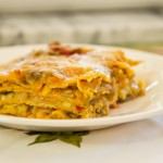 Green Chile Enchiladas with squash and corn