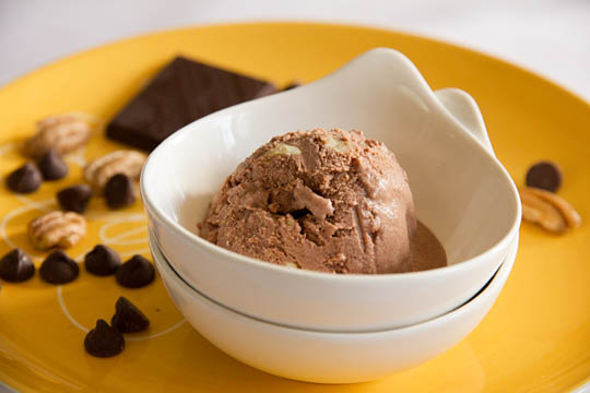 Salted Pecan Chocolate Ice Cream #recipe @MJsKitchen