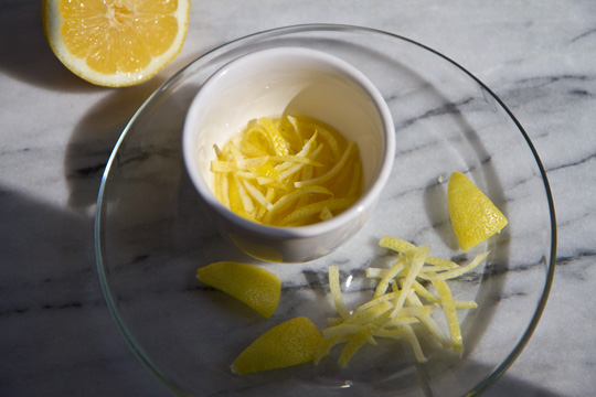 Preserved lemon strips in 24 hours