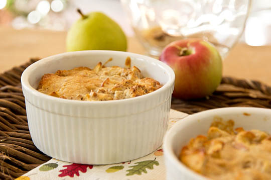 A pear apple cobbler for two | mjskitchen.com