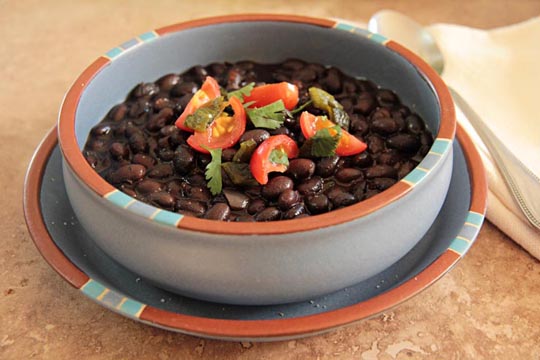 Pressure cooked black beans | mjskitchen.com
