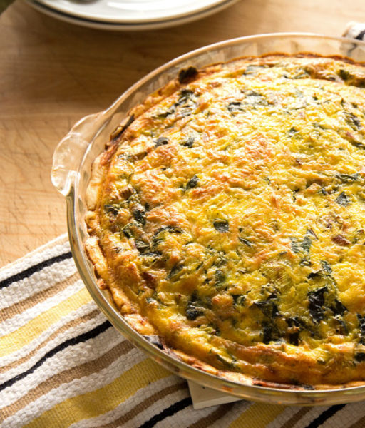 Make the perfect quiche every time. This Swiss chard quiche is a good place to start. #quiche #vegetarian @mjskitchen