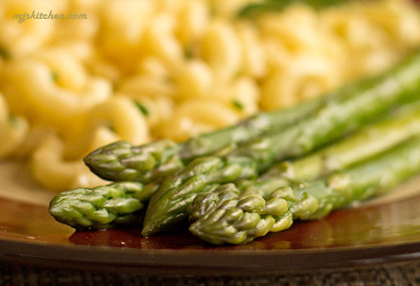 Spears of asparagus