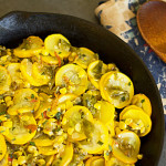 Calabacitas - A New Mexico dish with summer squash, corn and green chile