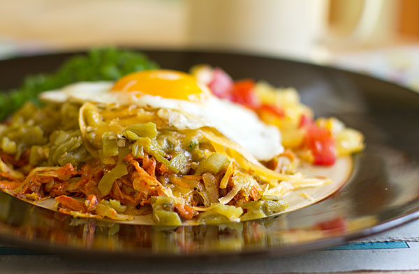 Southwestern hashbrowns with New Mexico green chile and cheese