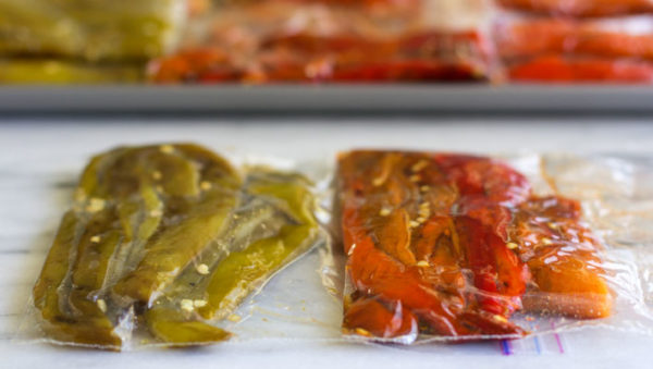How to roast, prep and freeze roasted chile and various peppers | mjskitchen.com