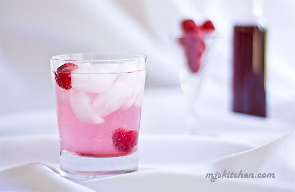 Raspberry Vinegar and a Sparkling Soda. @MJsKitchen