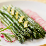 Asparagus Salad with a Preserved lemon Garlic Salad dressing mjskitchen.com @MJsKitchen
