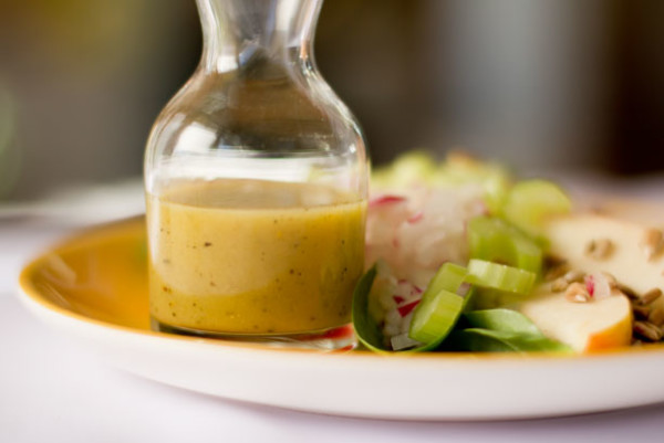 An easy salad dressing made with green chile powder, lime juice, and canola oil. mjskitchen.com