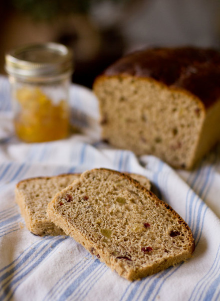 A slightly sweet and delicious bread with dried and candied fruits and nuts. mjskitchen.com @MJsKitchen