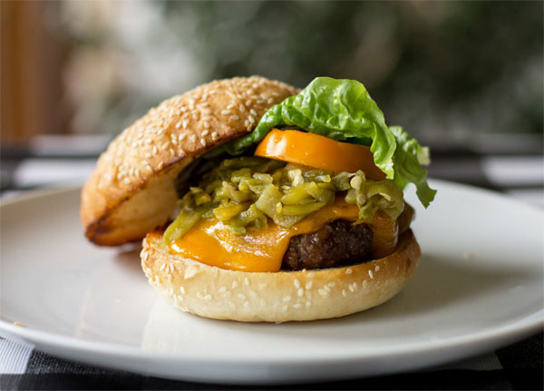 The quintessential Green Chile Cheeseburger | mjskitchen.com