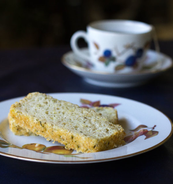 A slightly sweet lemon quick bread flavored with lemon and tarragon | mjskitchen.com
