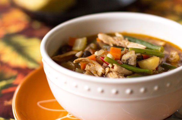 How to use what's in the refrigerator for a hearty and delicious Chicken and Vegetable Soup | mjskitchen.com