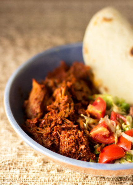 New Mexico carne adovada or pork marinated and slow-cooked in red chile | mjskitchen