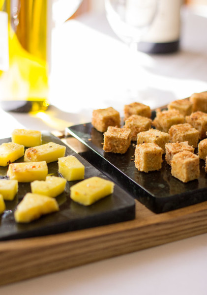 Coconut crusted tofu with pineapple and sweet chili sauce makes a great appetizer | mjskitchen.com