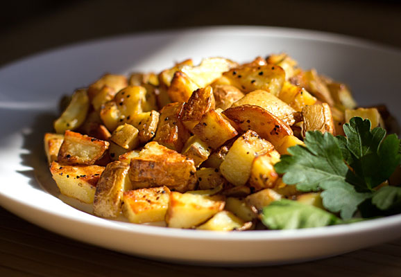 An easy method for making tasty potato home fries on the stovetop | mjskitchen.com