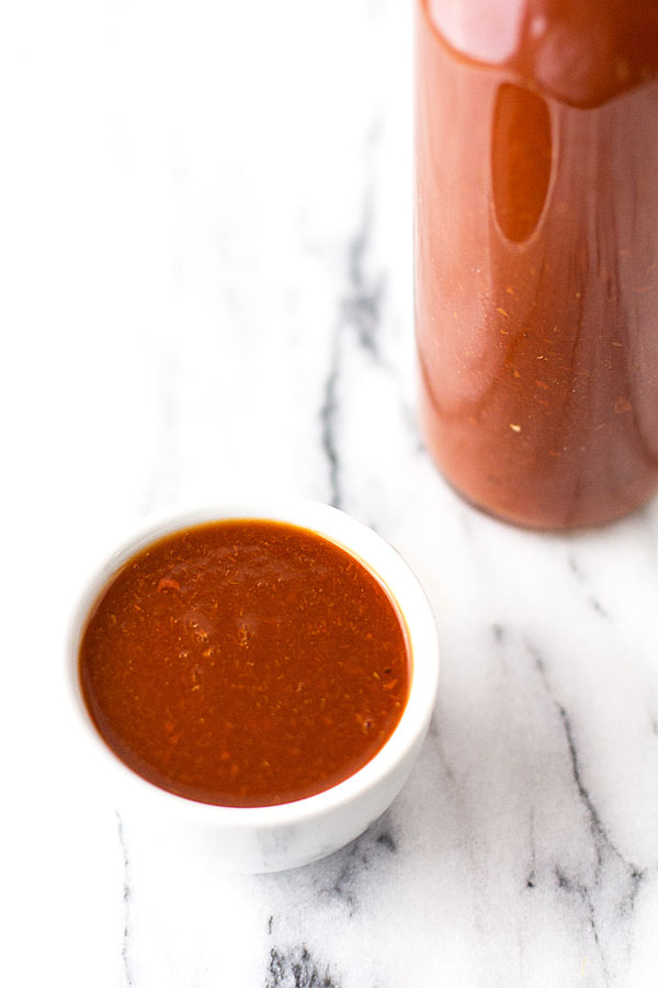 Spicy Chile de Arbol Hot Sauce - A relatively easy process for making hot sauce with excellent results #hotsauce #chiledearbol @mjskitchen