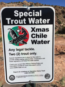 Trout fishing rules have Xmas water, Green Water and Red Water @mjskitchen