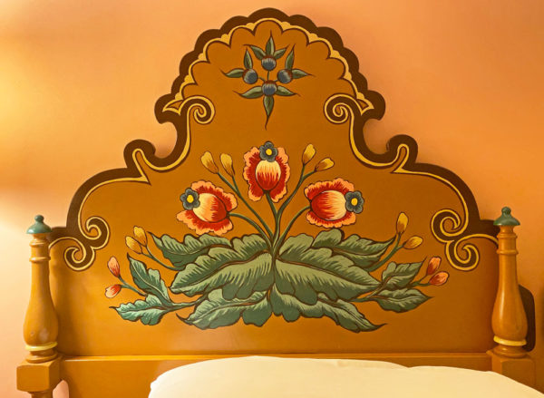 Headboard in king suite at the newly renovated Castañeda in Las Vegas, NM #castaneda #newmexico @mjskitchen