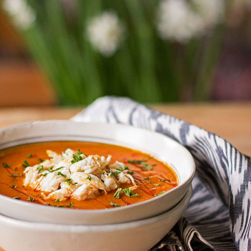 Spicy Tomato Crab Bisque