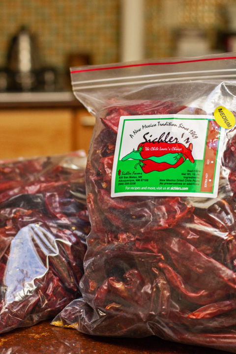 Dried red chile pods from Sichler's Farm, New Mexico #redchile #newmexico @mjskitchen
